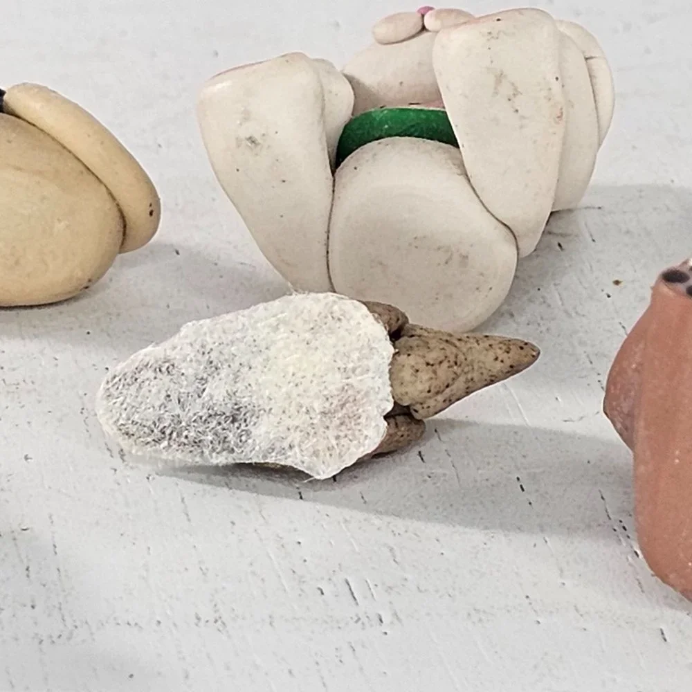 Polymer Clay Animal Miniature Figurine Lot Rabbit Dog Bear Bird Cat